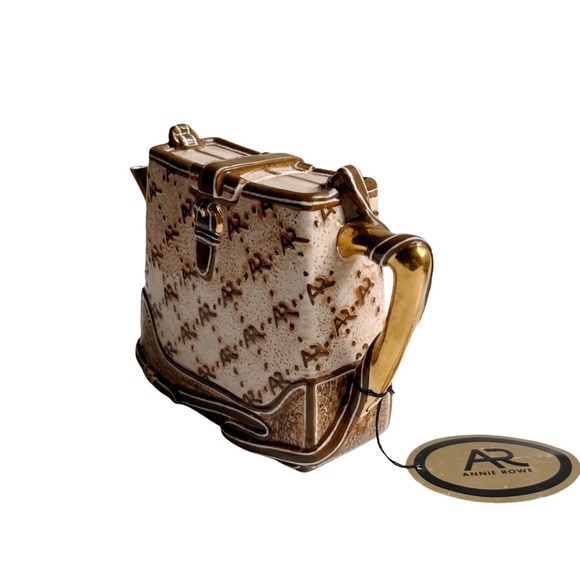 NWT Annie Rowe The Village Western House Collectible Purse Teapot - Picture 4 of 12